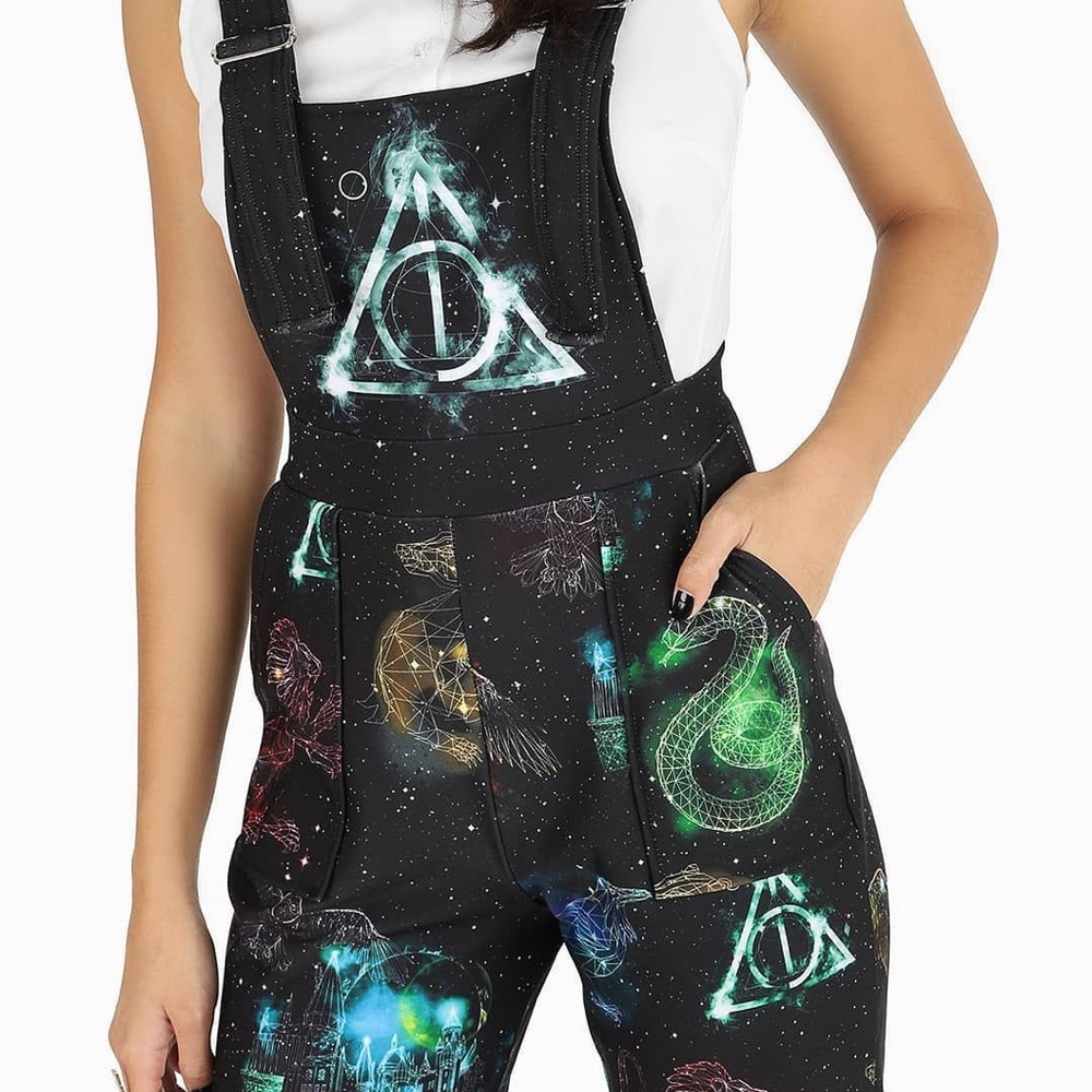 Blackmilk Magic Stars Overalls, EUC L